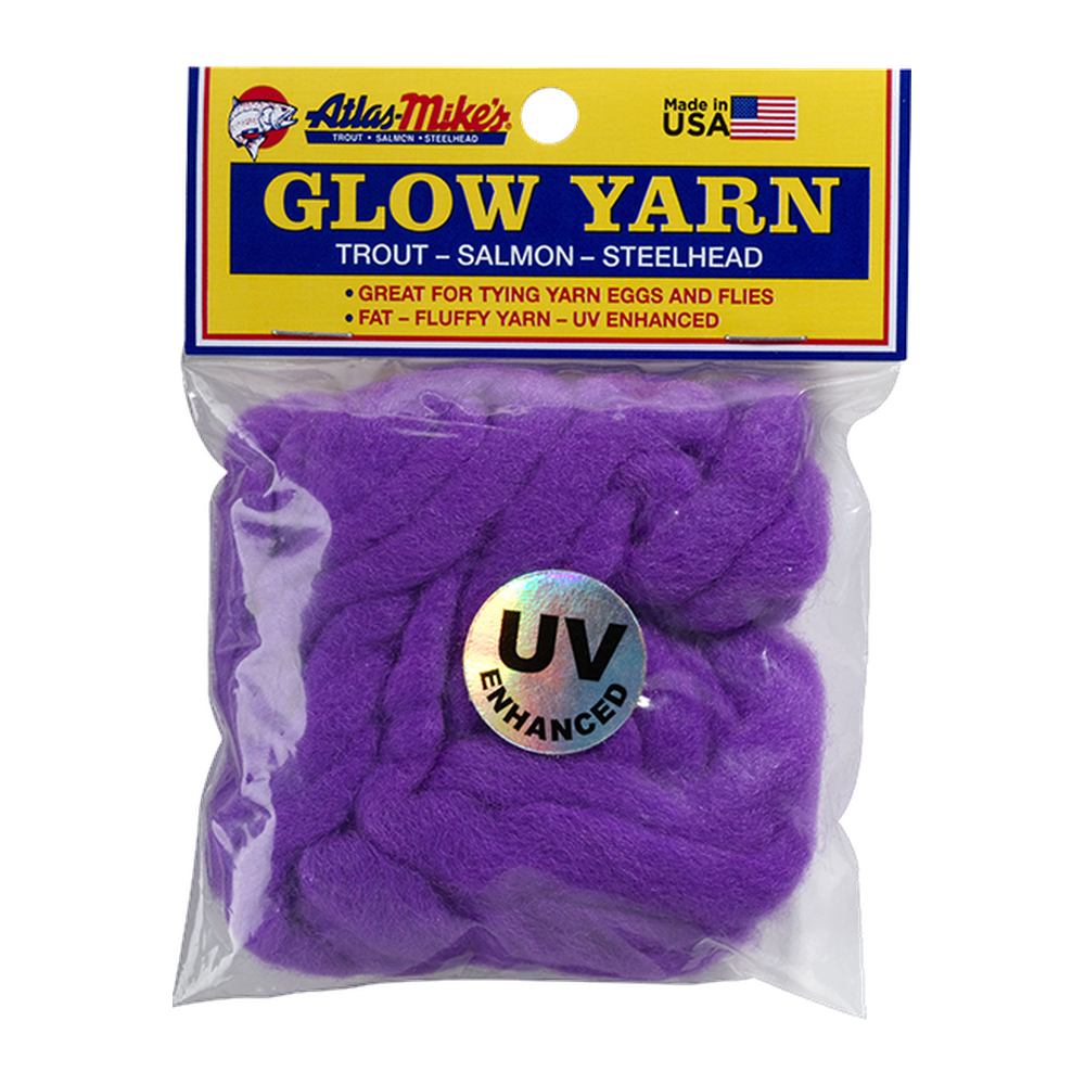 Atlas Mikes UV Glow Yarn - DARK PURPLE